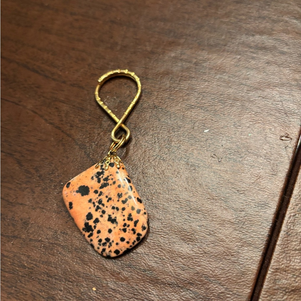 polished Dalmatian stone pendant